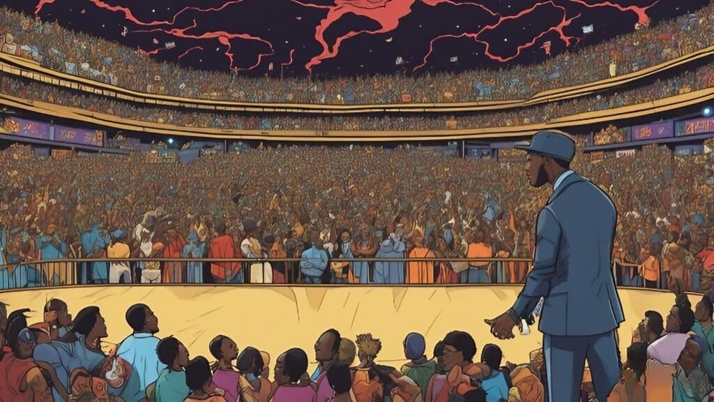 Chamillionaire on a huge stage