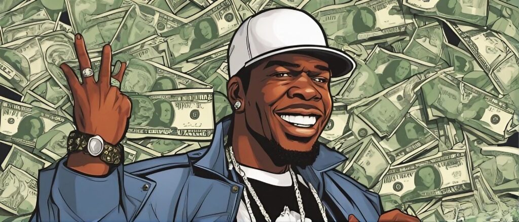 Chamillionaire's net worth, Chamillionaire with money background 