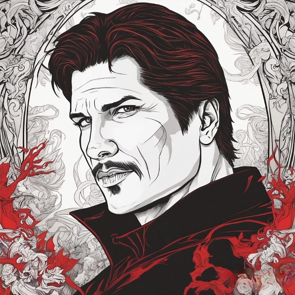 zak bagans, red and black
