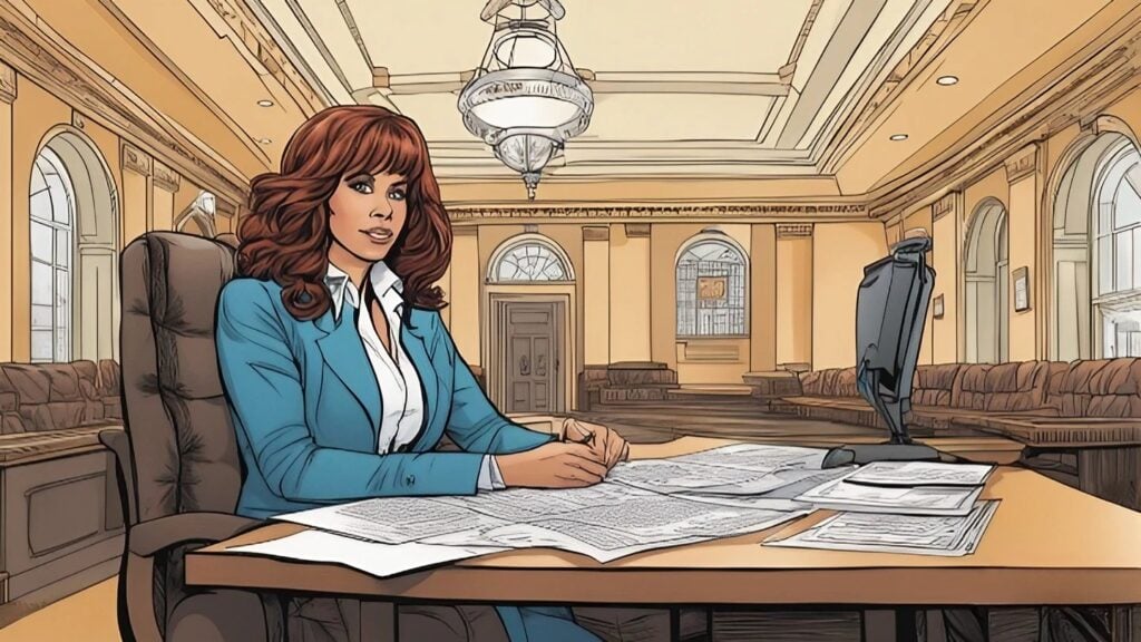 paula jones in her workplace