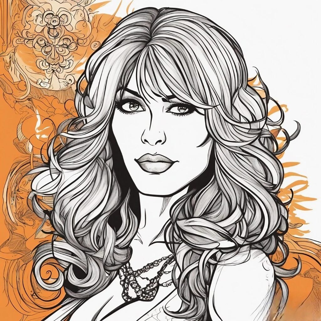 paula jones orange and white