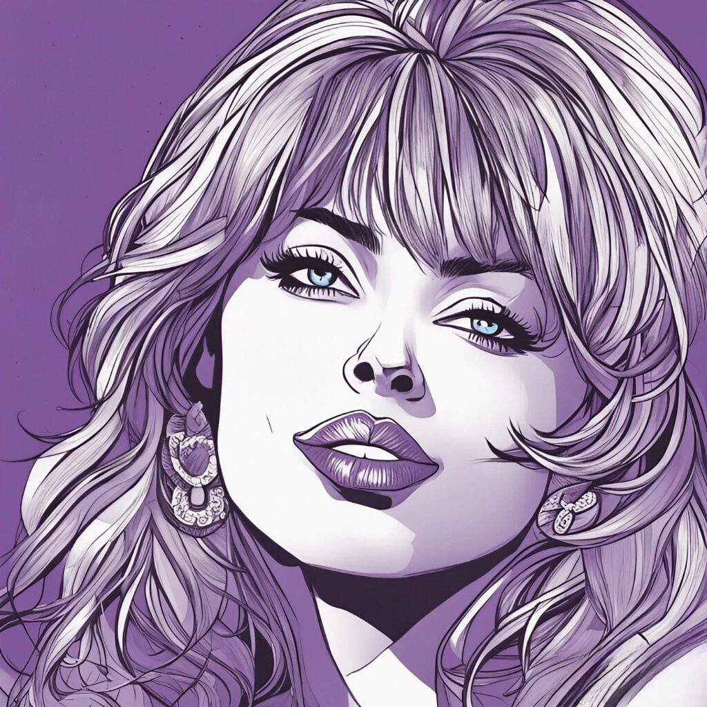 paula jones purple and white