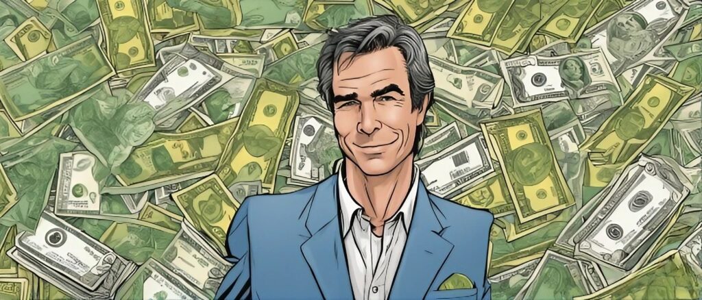billy beane's net worth, billy beane with money background