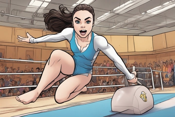 Mckayla Maroney doing gymnastic as a teenager  
