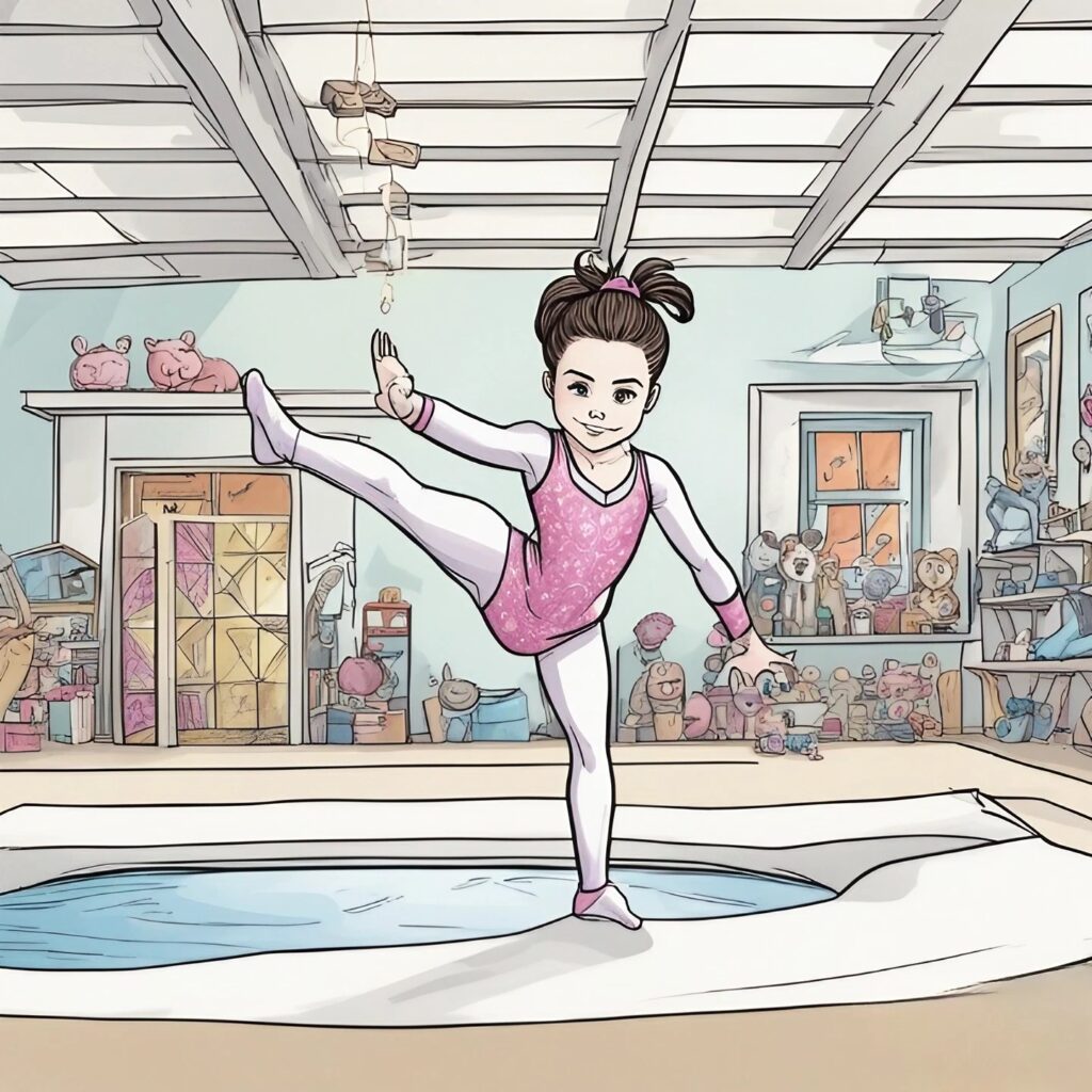 Mckayla Maroney doing gymnastics as a kid