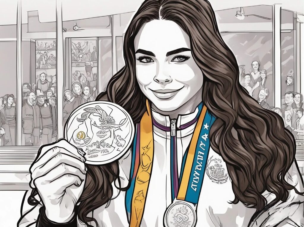 Mckayla Maroney receiving silver medal 
