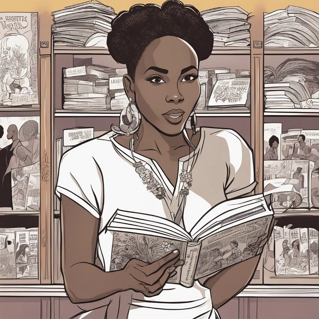 latasha kebe holding book in her hands 