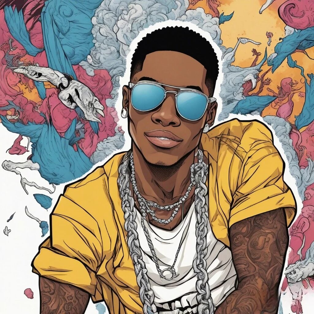 yk osiris colorful illustration 
