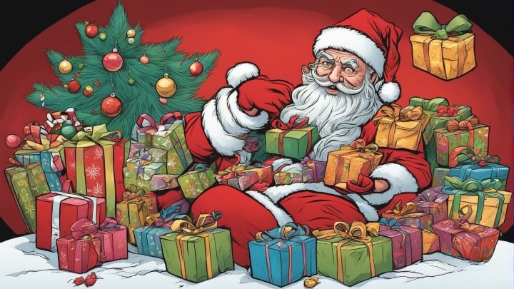 bad cristmas present, evel santa