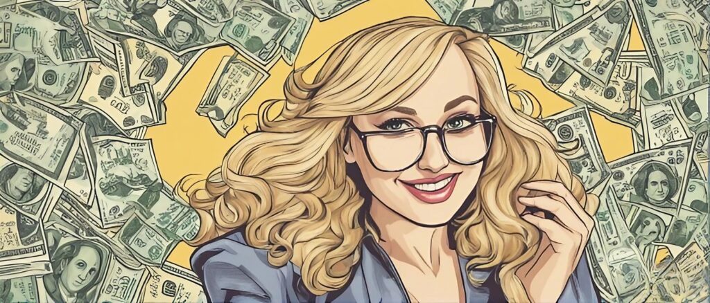 kat timpf money background
