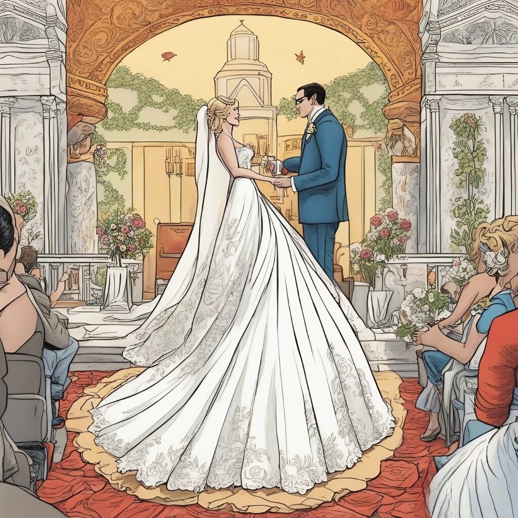 kat timpf on her wedding day