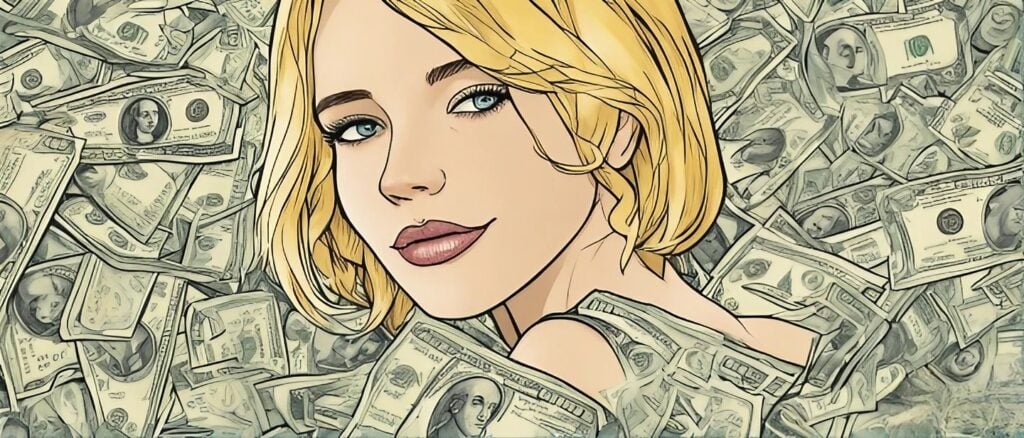 corinna kopf's net worth, money background