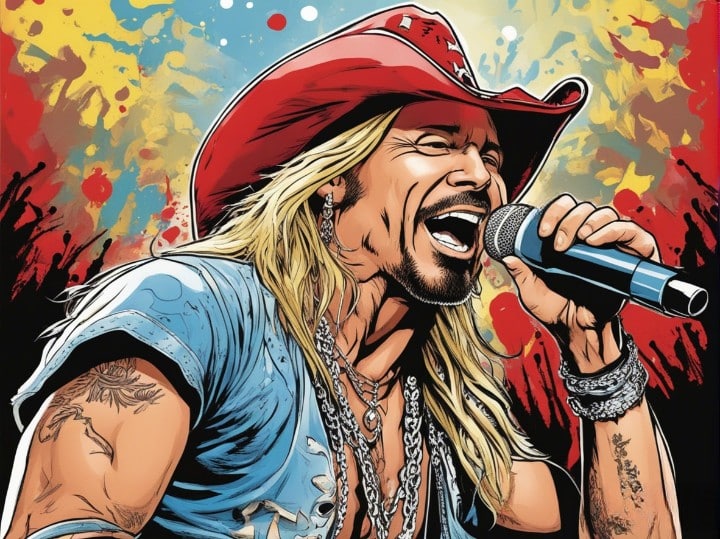 bret michaels singing portrait