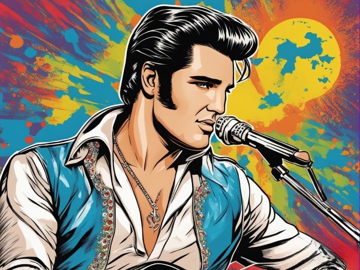 elvis presley's portrait