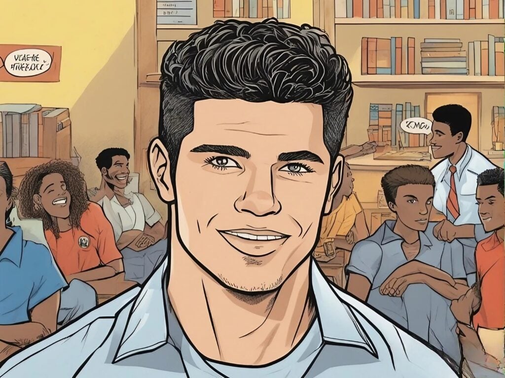 Steven Furtick as a teenager in the high school