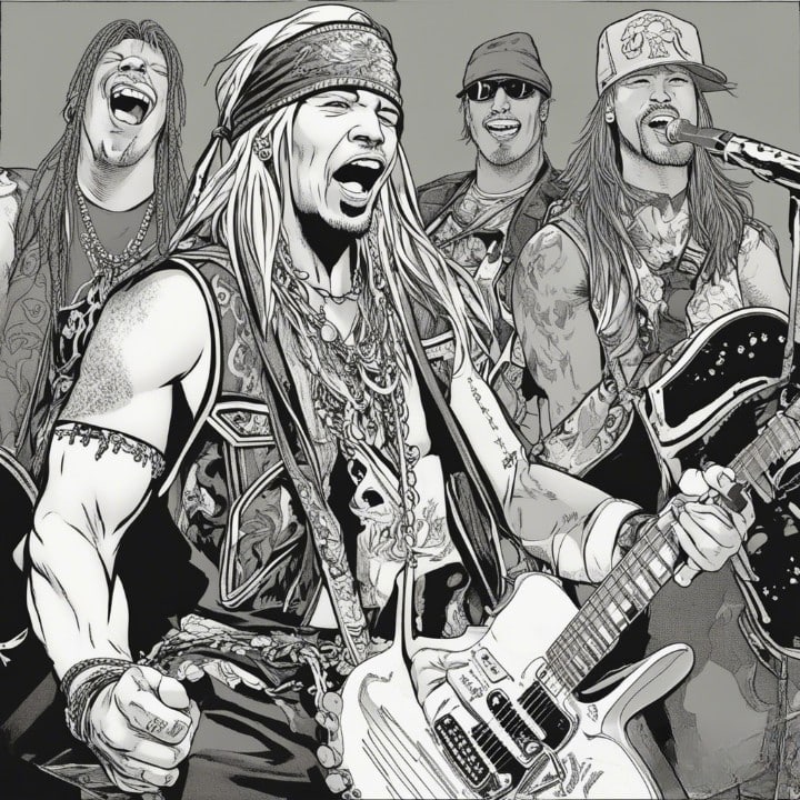 bret michaels as a teenager in band