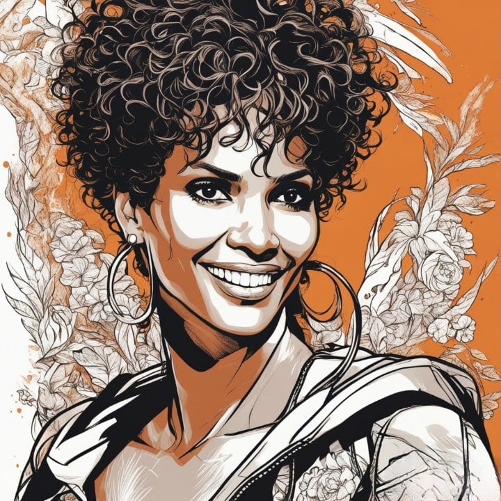 halle berry portrait