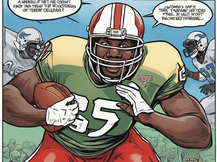warren sapp playing american football as a teenager