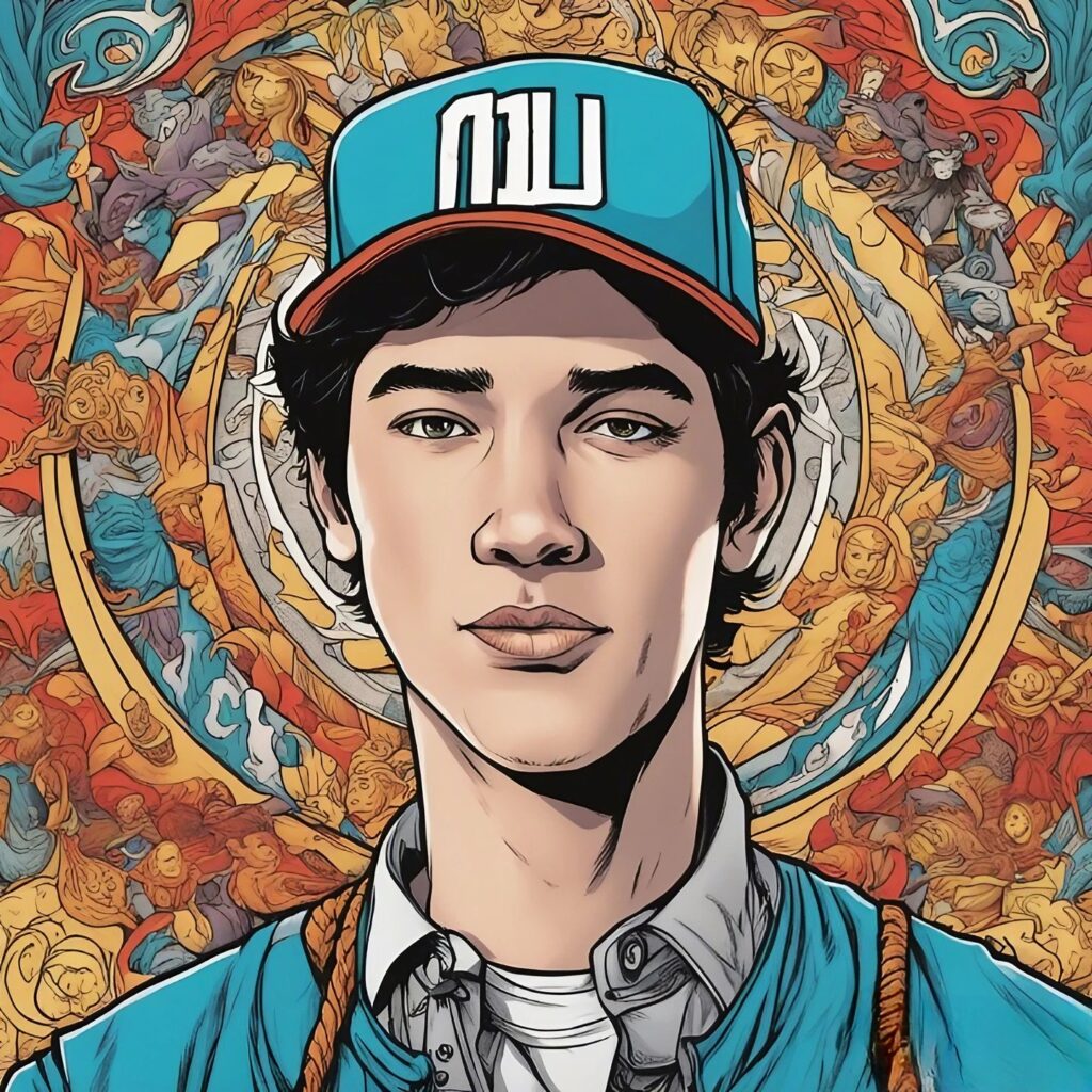 nick sandmann colorful portrait
