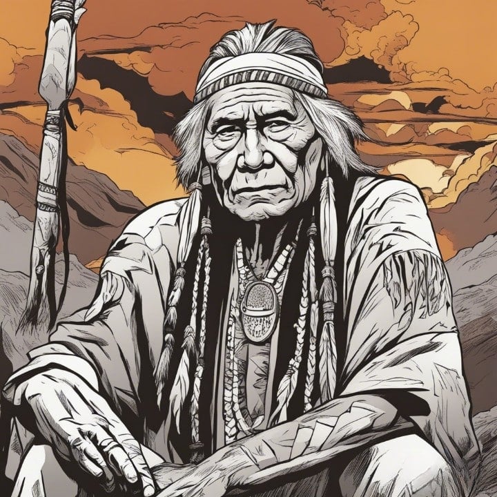 native american elder man