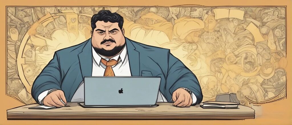 sunny balwani on a laptop