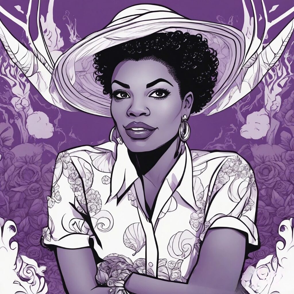 tabitha brown purple and white