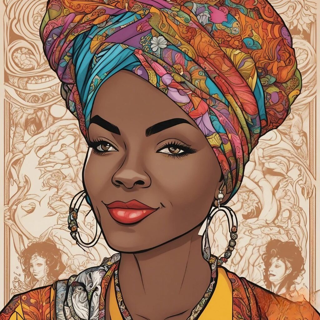 tabitha brown colorful portrait