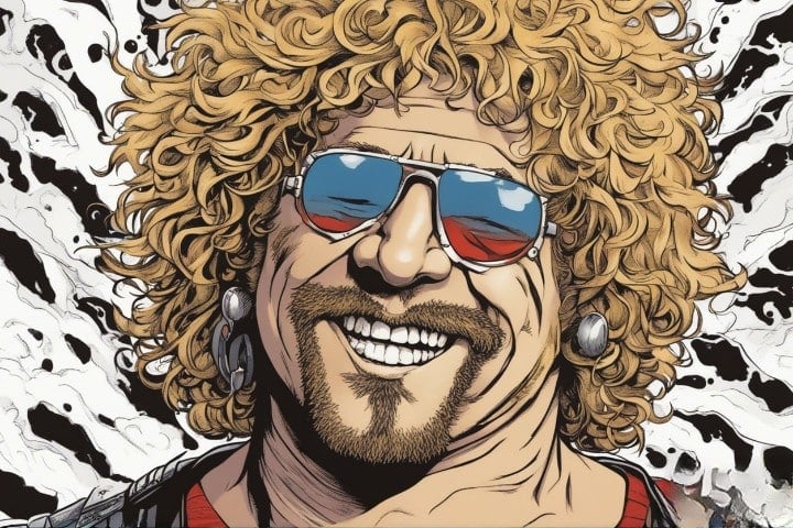 Sammy Hagar illustrated biography