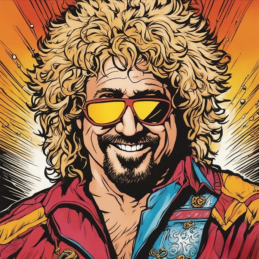 Sammy Hagar colorful portrait