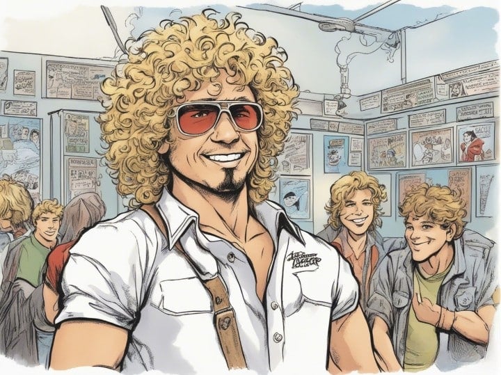 Sammy Hagar in high school
