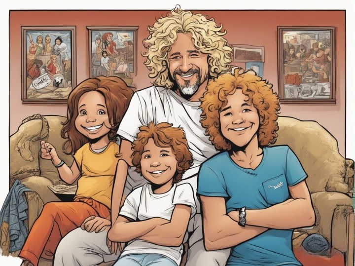 Sammy Hagar with his family
