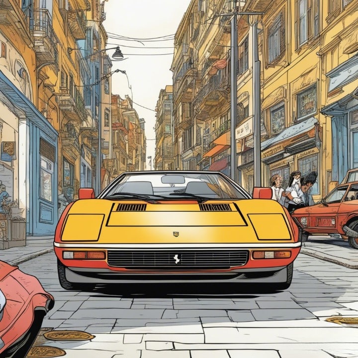 the iconic 1982 Ferrari 512BB