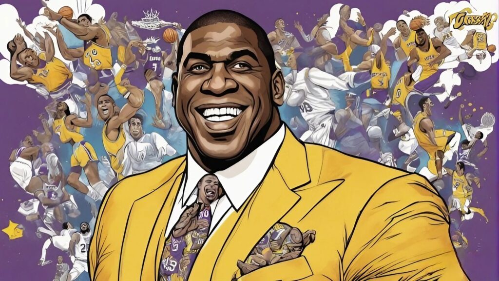 magic johnson portrait