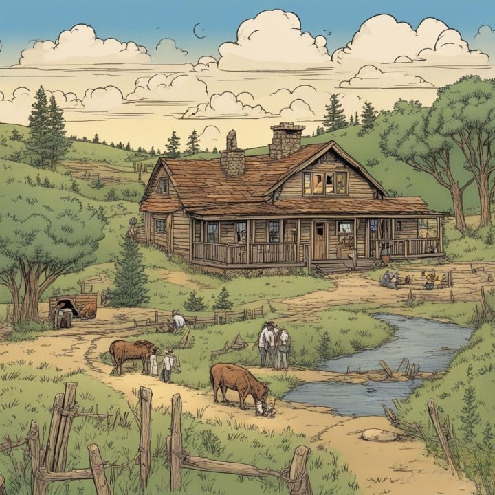 The Racota Valley Ranch, located near Castlewood, South Dakota, is home to the family.
