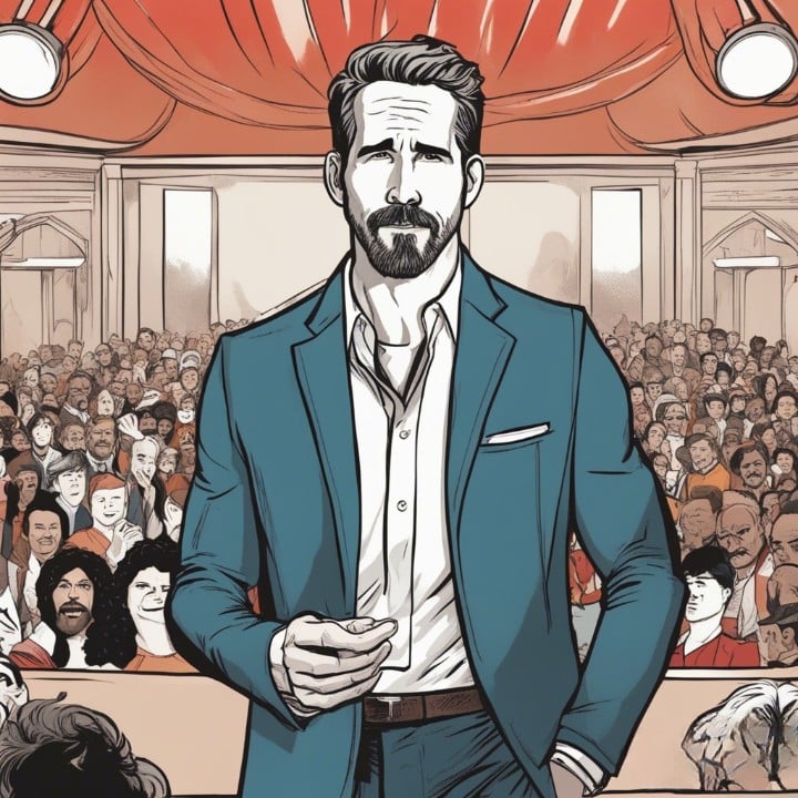 Nicholas Crown doing a ted talk in front of a crowd
