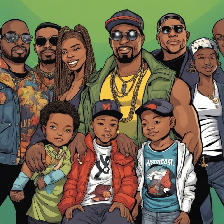 tee grizzly with his family and friends