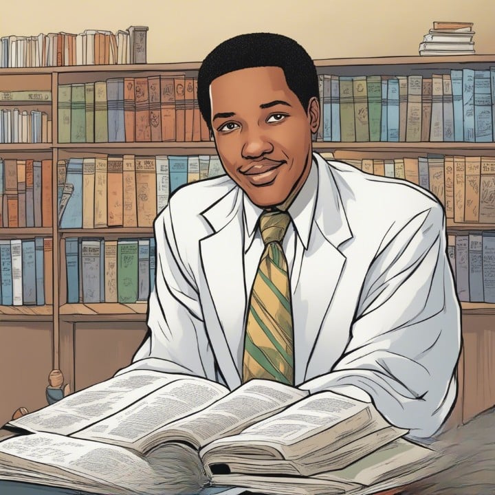 Larry Elder as a teenager in high school