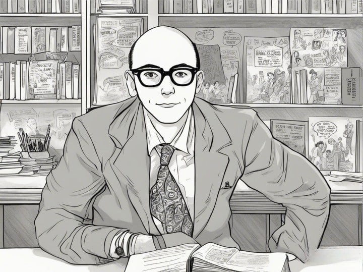 Willie Garson as a teenager in high school