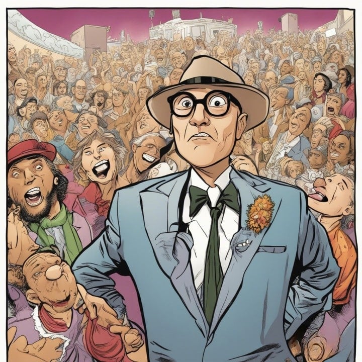 Willie Garson acting in a movie