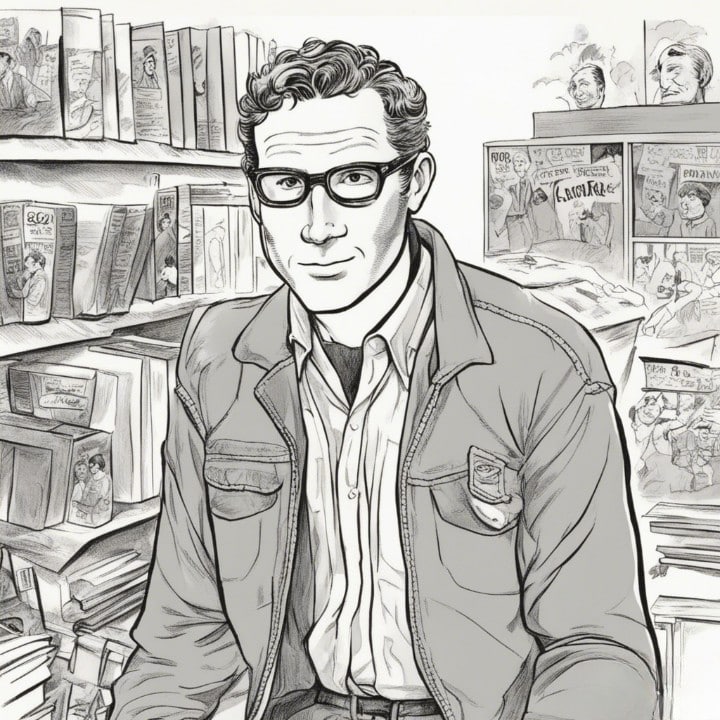 Ed O'Neill as a teenager in high school