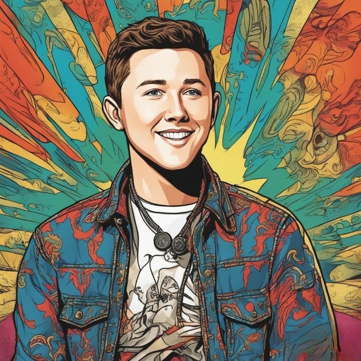 Scotty McCreery colorful portrait