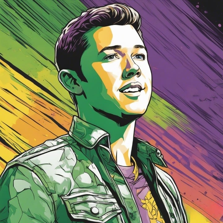 Scotty McCreery colorful portrait