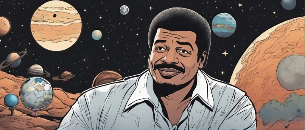Neil deGrasse Tyson thinking about the planets
