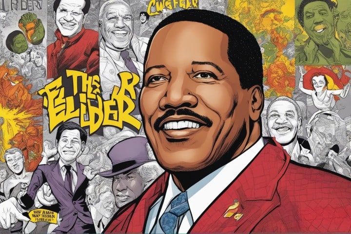 Larry Elder illustrated biography