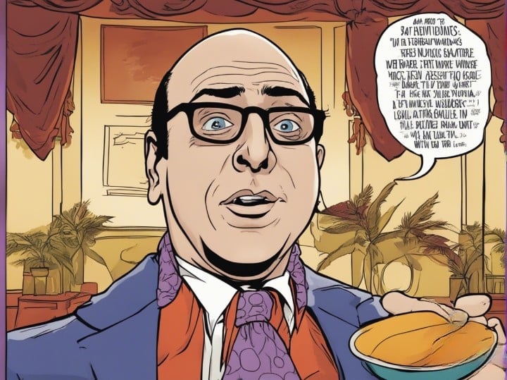 Willie Garson acting in a movie