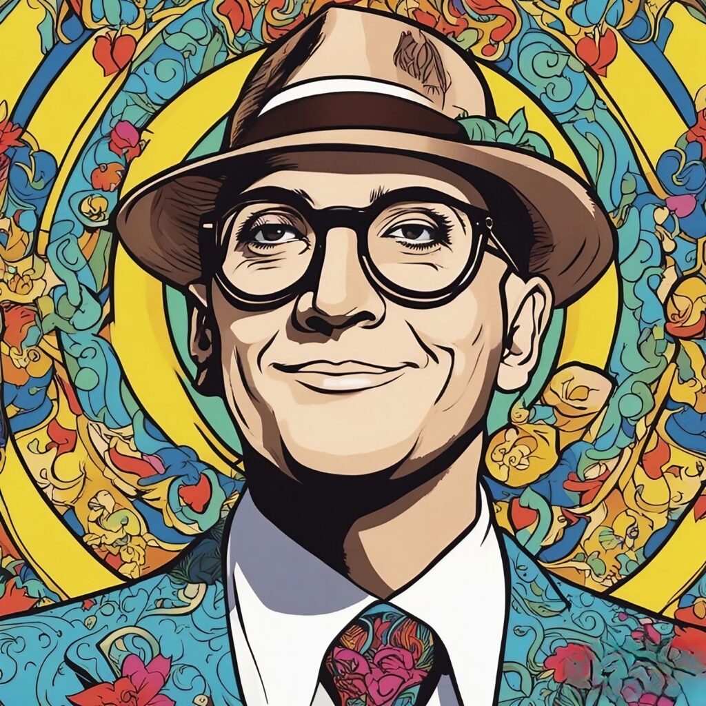 Willie Garson colorful portrait