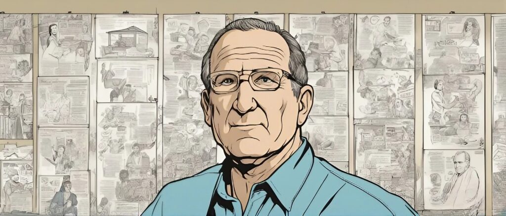 Ed O'Neill going through business analysis 