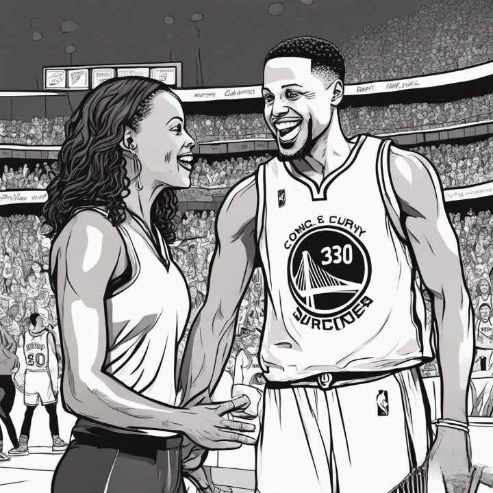 sonya curry and steph curry laughing