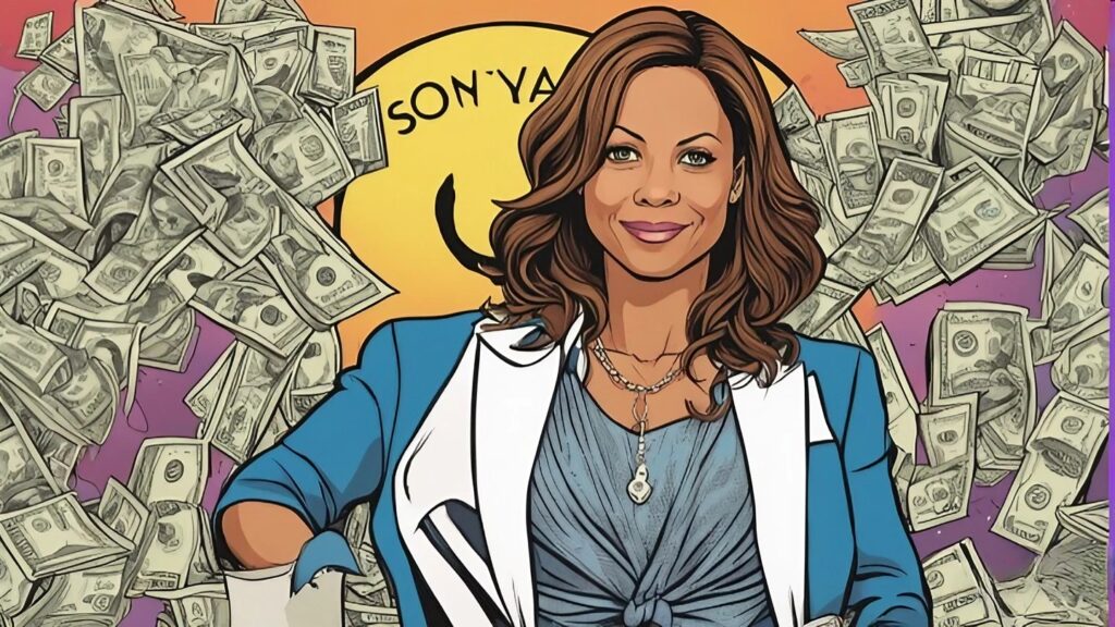 sonya curry with money on the back