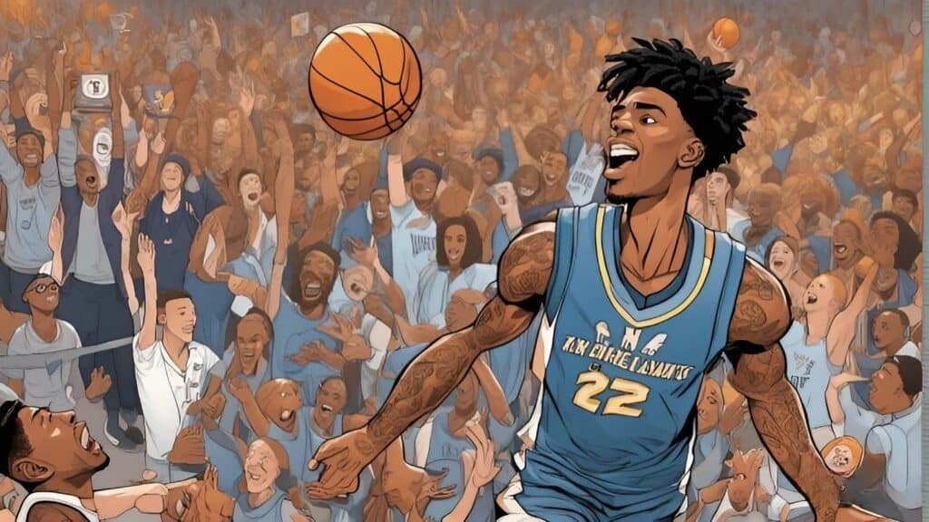 ja morant celebrating